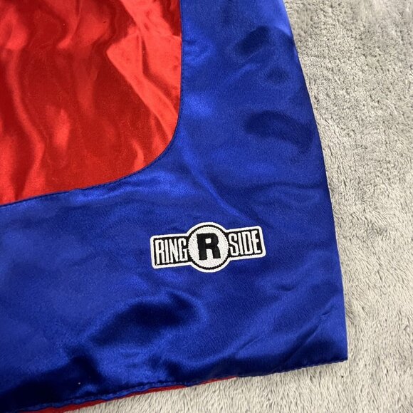 Ringside Mens m Satin Boxing Shorts Red Blue White Sport Training Athletic MMA - Picture 5 of 10